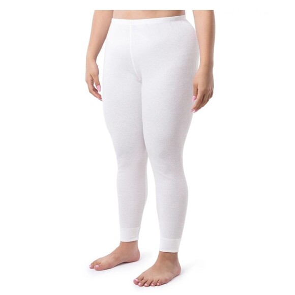 Fruit of the Loom Women's Eversoft Waffle Thermal Pants XS - Picture 2 of 7